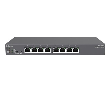 ECS1008P 8-port 網管型 Gigabit 55W 802.3af PoE+ 網路交換器